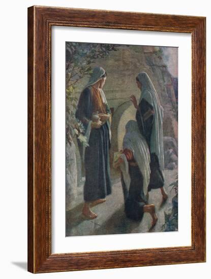 Woman at the Sepulchre-Harold Copping-Framed Giclee Print