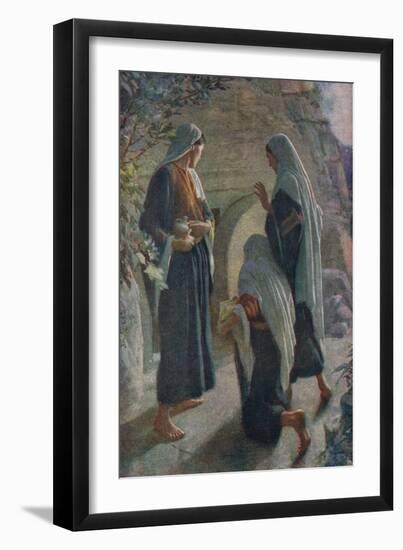 Woman at the Sepulchre-Harold Copping-Framed Giclee Print