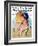 "Woman at the Shore," Saturday Evening Post Cover, August 20, 1927-Bradshaw Crandall-Framed Giclee Print