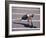 Woman at the Starting Pose on a Running Track-null-Framed Photographic Print