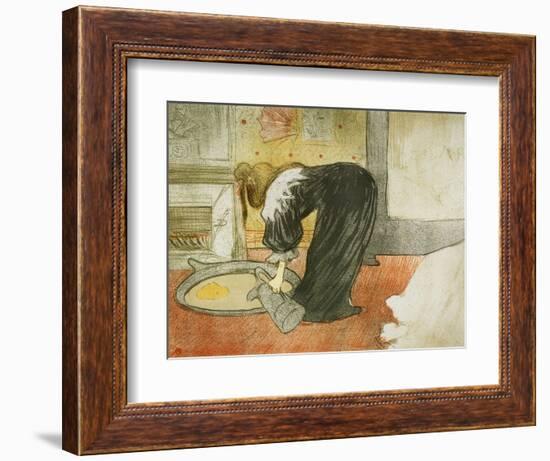 Woman at the Tub, 1896-Henri de Toulouse-Lautrec-Framed Giclee Print