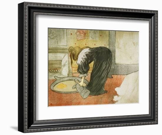 Woman at the Tub, 1896-Henri de Toulouse-Lautrec-Framed Giclee Print