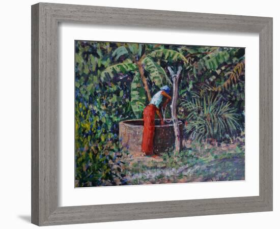 Woman at the Well 2021 (oil)-Tilly Willis-Framed Giclee Print