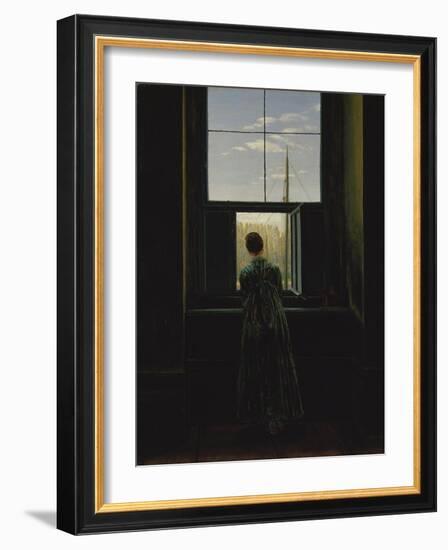 Woman at the Window, 1822(?)-Caspar David Friedrich-Framed Giclee Print