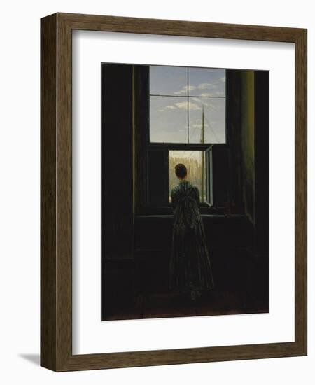 Woman at the Window, 1822(?)-Caspar David Friedrich-Framed Giclee Print