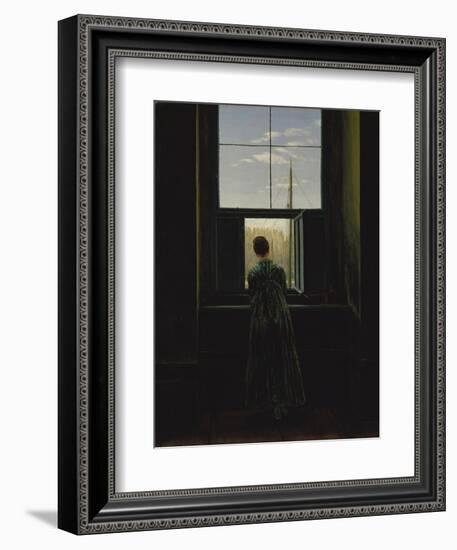 Woman at the Window, 1822(?)-Caspar David Friedrich-Framed Giclee Print