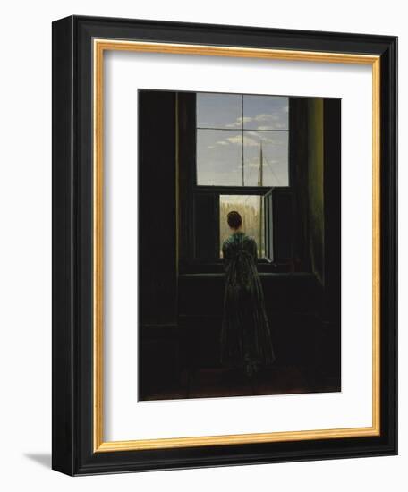 Woman at the Window, 1822(?)-Caspar David Friedrich-Framed Giclee Print