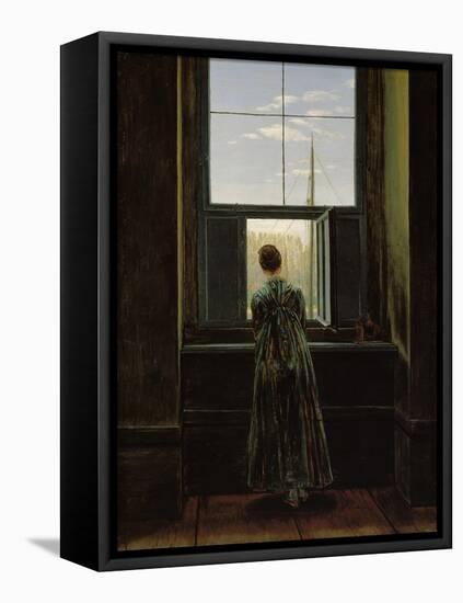 Woman at the Window, 1822-Caspar David Friedrich-Framed Premier Image Canvas