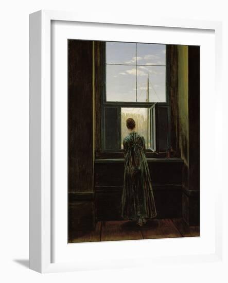 Woman at the Window, 1822-Caspar David Friedrich-Framed Giclee Print