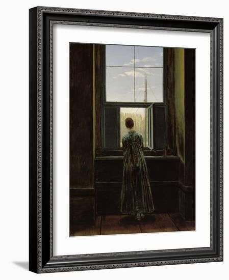 Woman at the Window, 1822-Caspar David Friedrich-Framed Giclee Print