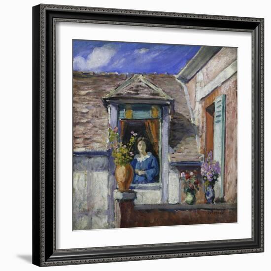 Woman at the Window; Femme a La Fenetre-Henri Lebasque-Framed Giclee Print