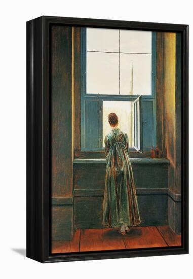 Woman at Window-Caspar David Friedrich-Framed Premier Image Canvas
