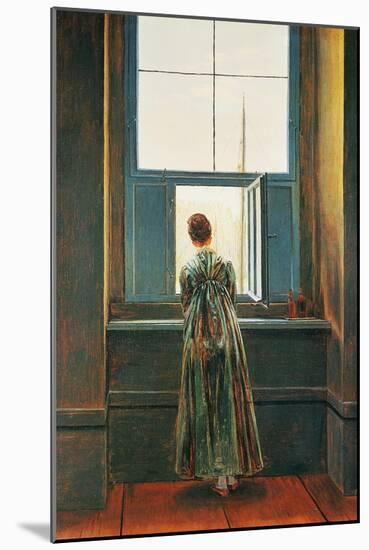 Woman at Window-Caspar David Friedrich-Mounted Giclee Print