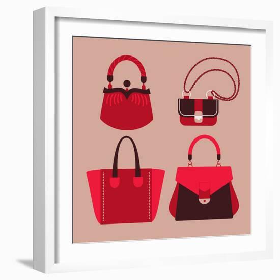 Woman Bags-yemelianova-Framed Premium Giclee Print