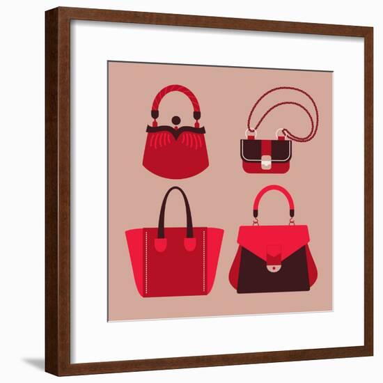 Woman Bags-yemelianova-Framed Premium Giclee Print