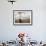 Woman Balancing on a Breakwater-null-Framed Photographic Print displayed on a wall