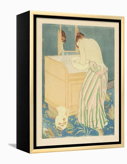 Woman Bathing, 1890-1-Mary Cassatt-Framed Premier Image Canvas