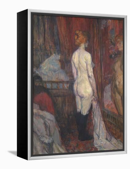 Woman before a Mirror, 1897-Henri de Toulouse-Lautrec-Framed Premier Image Canvas