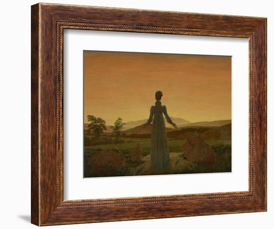 Woman before the Setting Sun, C. 1818-Caspar David Friedrich-Framed Giclee Print