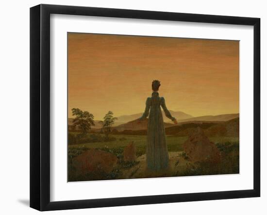 Woman before the Setting Sun, C. 1818-Caspar David Friedrich-Framed Giclee Print