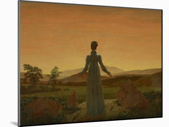 Woman before the Setting Sun, C. 1818-Caspar David Friedrich-Mounted Giclee Print