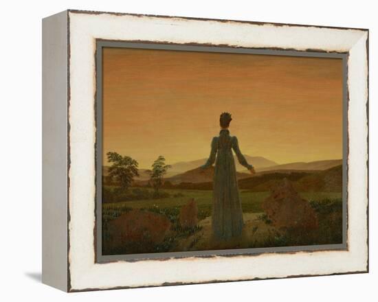 Woman before the Setting Sun, C. 1818-Caspar David Friedrich-Framed Premier Image Canvas