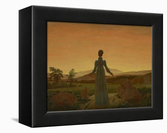 Woman before the Setting Sun, C. 1818-Caspar David Friedrich-Framed Premier Image Canvas