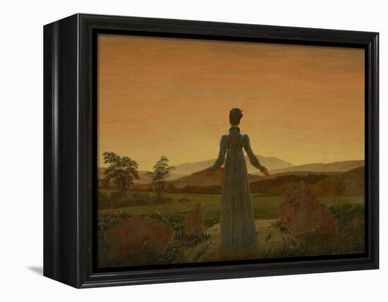 Woman before the Setting Sun, C. 1818-Caspar David Friedrich-Framed Premier Image Canvas