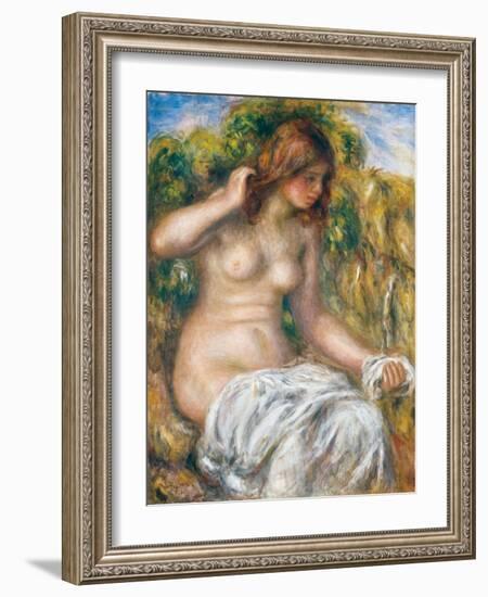 Woman by Spring, 1914-Pierre-Auguste Renoir-Framed Giclee Print