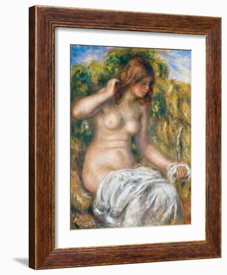 Woman by Spring, 1914-Pierre-Auguste Renoir-Framed Giclee Print