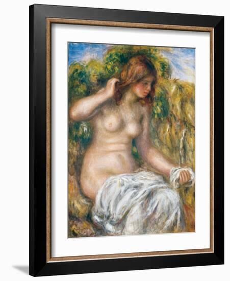 Woman by Spring, 1914-Pierre-Auguste Renoir-Framed Giclee Print