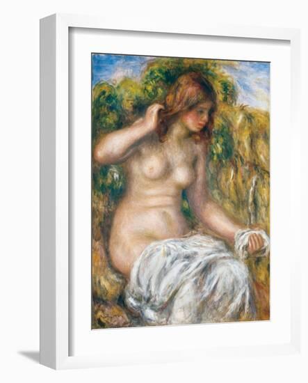 Woman by Spring, 1914-Pierre-Auguste Renoir-Framed Giclee Print