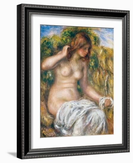 Woman by Spring, 1914-Pierre-Auguste Renoir-Framed Giclee Print