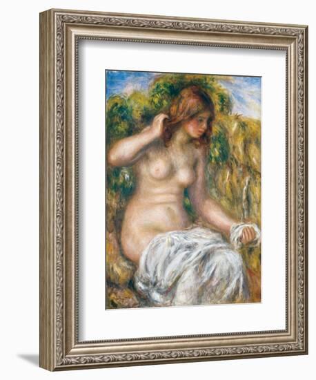 Woman by Spring, 1914-Pierre-Auguste Renoir-Framed Giclee Print