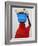 Woman Carrying a Bowl on Her Head, Saint Louis, Senegal, West Africa, Africa-Godong-Framed Photographic Print