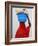 Woman Carrying a Bowl on Her Head, Saint Louis, Senegal, West Africa, Africa-Godong-Framed Photographic Print