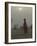 Woman Carrying Water Jar in Sand Storm, Thar Desert, Rajasthan, India-Keren Su-Framed Photographic Print