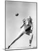 Woman Catching a Baseball-Everett Collection-Mounted Photographic Print
