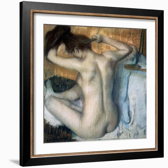 Woman Combing Her Hair, 1886-Edgar Degas-Framed Giclee Print