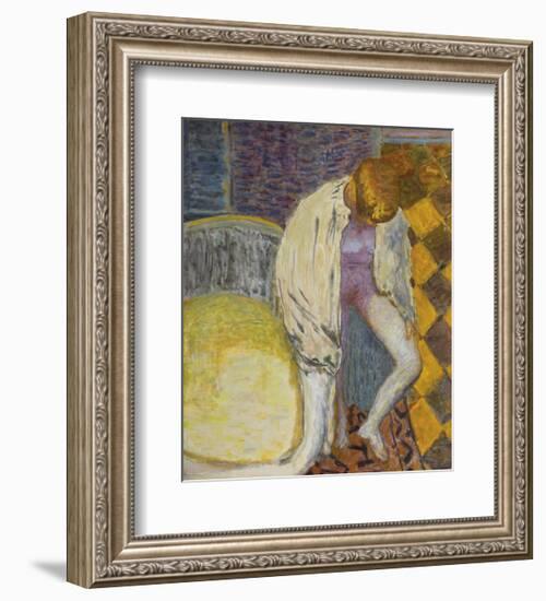 Woman Coming Out of the Bath-Pierre Bonnard-Framed Premium Giclee Print