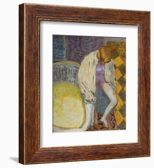 Woman Coming Out of the Bath-Pierre Bonnard-Framed Premium Giclee Print