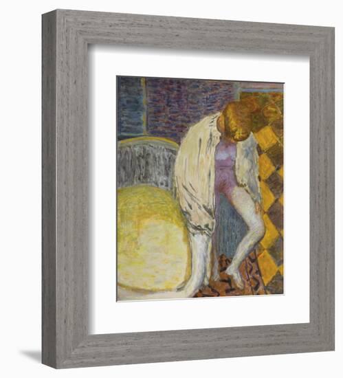 Woman Coming Out of the Bath-Pierre Bonnard-Framed Premium Giclee Print