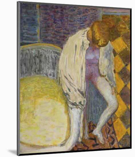 Woman Coming Out of the Bath-Pierre Bonnard-Mounted Premium Giclee Print