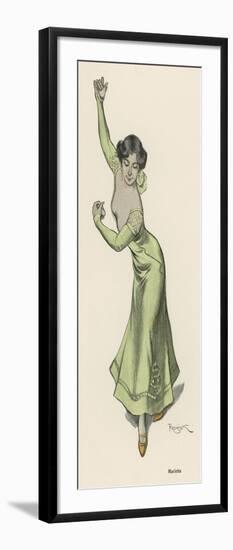 Woman Dancing the Marietta-Ferdinand Von Reznicek-Framed Art Print