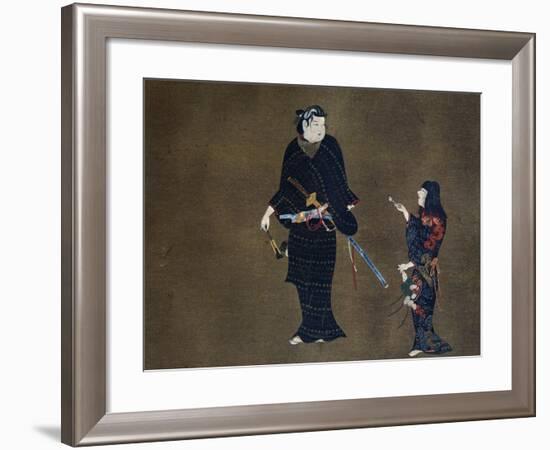 Woman Delivering Love Letter to Her Master-null-Framed Giclee Print