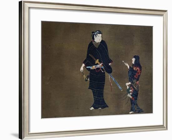 Woman Delivering Love Letter to Her Master-null-Framed Giclee Print