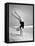 Woman Does Handstand on the Beach (B&W)-Hulton Archive-Framed Premier Image Canvas