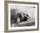 Woman Doing Crunches-null-Framed Photographic Print