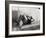 Woman Doing Crunches-null-Framed Photographic Print