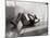 Woman Doing Crunches-null-Mounted Photographic Print